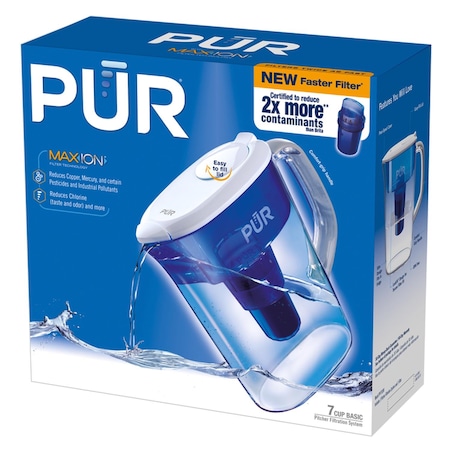 Pur PUR 7 cups Blue Water Filtration Pitcher PPT700WA